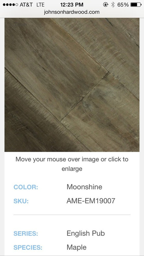 Johnson Hardwood English Pub Maple Moonshine