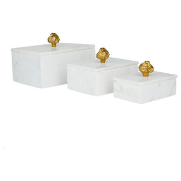 Modern White Marble Box Set 560935