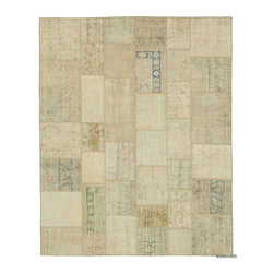 Over-dyed Turkish Patchwork Rug - Area Rugs