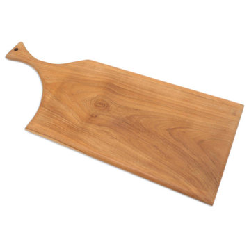 Novica Handmade Delectable Teak Wood Cutting Board