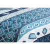Safdie & Co. 3-piece Pacifica Microfiber Double Queen Quilt Set in Multi-Color