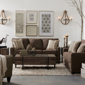 Kennedy Premier Sofa by La-Z-Boy shown in Acorn