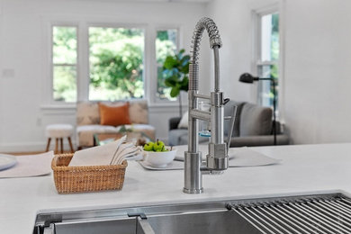 Inspiration for a transitional kitchen remodel in Boston