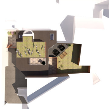 Permitted development style residential addition to a commercial building