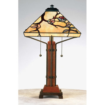 Quoizel Tiffany Two Light Table Lamp TF6898M