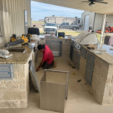 DFW Pool Experts Outdoor Kitchen Duty