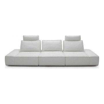 Modern Italian Leather Sectional Sofa - Full Leather