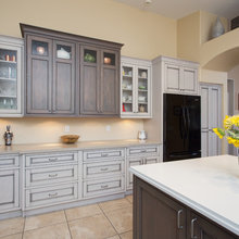 Gray Washed Cabinets
