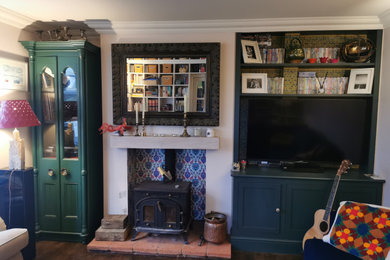 This is an example of an eclectic living room in Buckinghamshire.