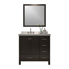 Offset Bathroom Vanities Houzz Atlas International Inc Cambridge 37 Single Sink Vanity Set Espresso