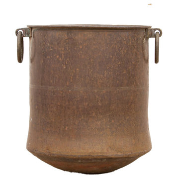 Antique Indian Hammered Copper Vessel