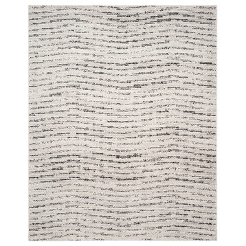 Safavieh Adirondack Adr117B Striped Rug, Ivory/Silver, 9'0"x12'0"
