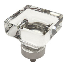 50 Most Por Cabinet And Drawer S For 2018 Houzz Cosmas 6377sn Satin Nickel And Gl Square Cabinet Clear