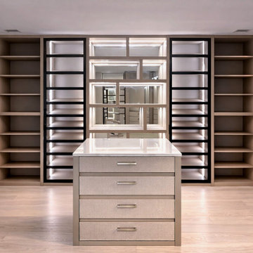 High-End Custom Walk-in Closet Systems by VelArt, Miami