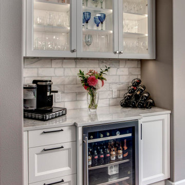 Sammamish Beautiful Blue Island Kitchen and Laundry Room Remodel