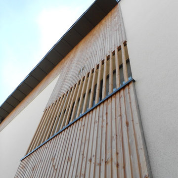 détail de façade et brise vue