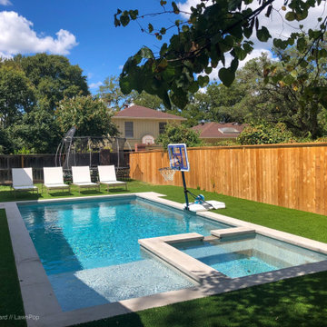 Pools with LawnPop artificial turf