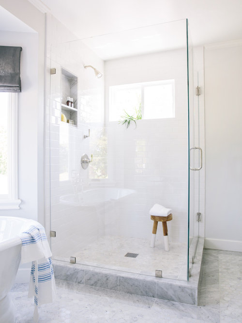 Carrara Marble Shower Houzz
