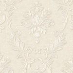 A.S. Creation - Luxury, A High Quality Ensemble Alabaster Wallpaper Roll Traditional Wall Decor - "Luxury Wallpaper", a collection from the object and premium wallpaper brand Architects Paper, offers a special mix of the most diverse, high-quality materials and exciting patterns. In this luxurious wallpaper selection you will find not only genuine flocked surfaces but also unique finishes with glass beads. Classic textile and satin wallpaper complete the collection. Graphic, modern designs are juxtaposed with traditional, ornamental decorations, each wonderfully enhancing the other. Stylish and elegant, this quality range of patterns is ideally complemented by colour-coordinated plain wallpaper. Young and old alike will create a perfect pattern for their personal style of living. Create eye-catching accents with gold ornaments on refined textile surfaces or cover entire walls with graphic designs in a high-quality, luxurious look - equally beautiful in modern spaces and classical institutions. The high-quality "Luxury Wallpaper" mix has the perfect wallpaper for every style.