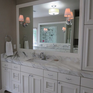 Transitional master bathroom, Austin, TX