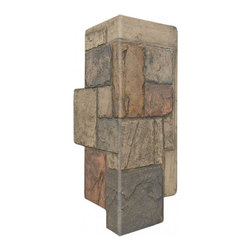 150-JAGGED CASTLE STONE CORNER 12" W X 24"H - Wall Panels