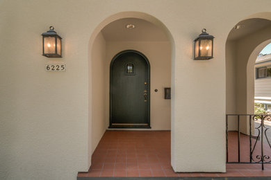 Inspiration for a mediterranean porch remodel in Portland