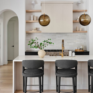 Fresh, Updated Neutrals in a Designer's Home Kitchen