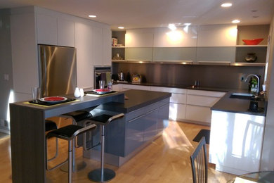 Home design - contemporary home design idea in Detroit