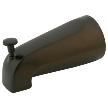 Kingston Brass 5-1/4" Zinc Tub Spout With Diverter, Oil Rubbed Bronze