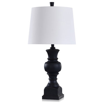 Traditional Table Lamp Wood Grain Texture Onyx