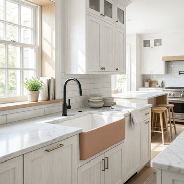Two-Tone Fireclay Sink Series - Factory Direct Premium Collection