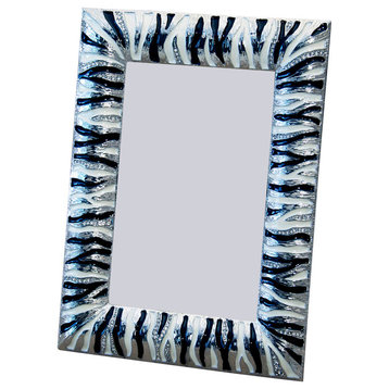Zebra Print Picture Frame, 4"x6"