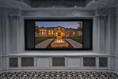 Home theater photo in Los Angeles