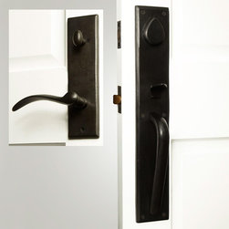 HANOVER SOLID BRONZE ENTRANCE SET WITH ARCHED LEVER HANDLE - Products