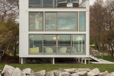 Home design - contemporary home design idea in Portland Maine