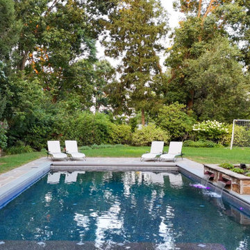 Creating the Ideal Retreat: A Pool, A Cabana, and a NanaWall Wood Framed Bifold