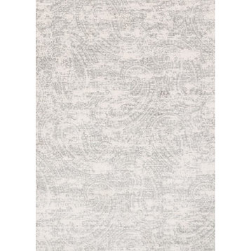 Gray Soft Microfiber Polyester Torrance Area Rug, 5'x7'6"
