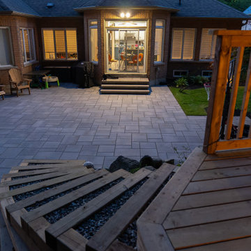 Custom Multi-Level Cedar Deck & Outdoor Living Space