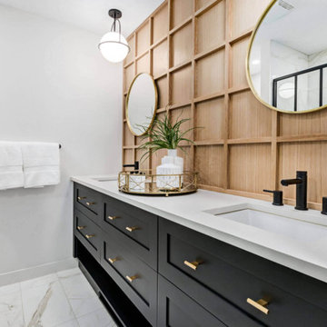 Luxurious Bathroom Vanity in Our Matte Dark Black painted finish