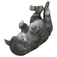 Drinking Gray Kitty Cat Wine Bottle Holder