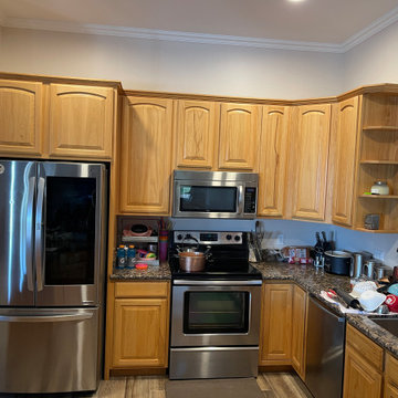 Kitchen Paint with Dry Bar Build