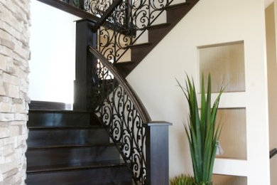 Inspiration for a mediterranean staircase remodel in Other