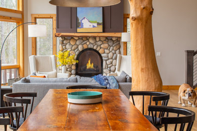 Transitional dining room photo in Other