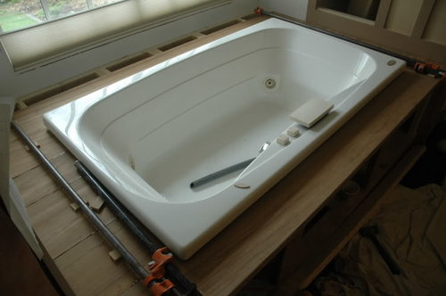 Framing A Tub Deck Surround, How To Make A Mortar Bed For Bathtub