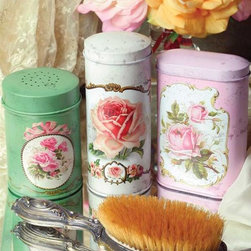 Talcum Tins - Bathroom Accessories