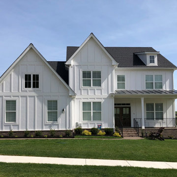 Glacier White with Newcastle Brick