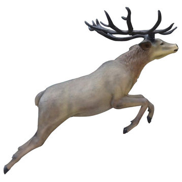 6' Life Like Flying Red Stag