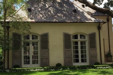 Inspiration for a cottage exterior home remodel in Houston