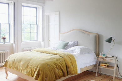 Bedroom - transitional bedroom idea in London