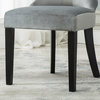 Parsons Elegant Tufted Upholstered Dining Chair, Set of 2, Gray